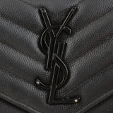 Saint Laurent Monogram Matelassé Flap Wallet Large Logo