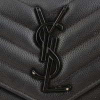 Saint Laurent Monogram Matelassé Flap Wallet Large Logo
