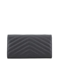 Saint Laurent Monogram Flap Wallet Large Back
