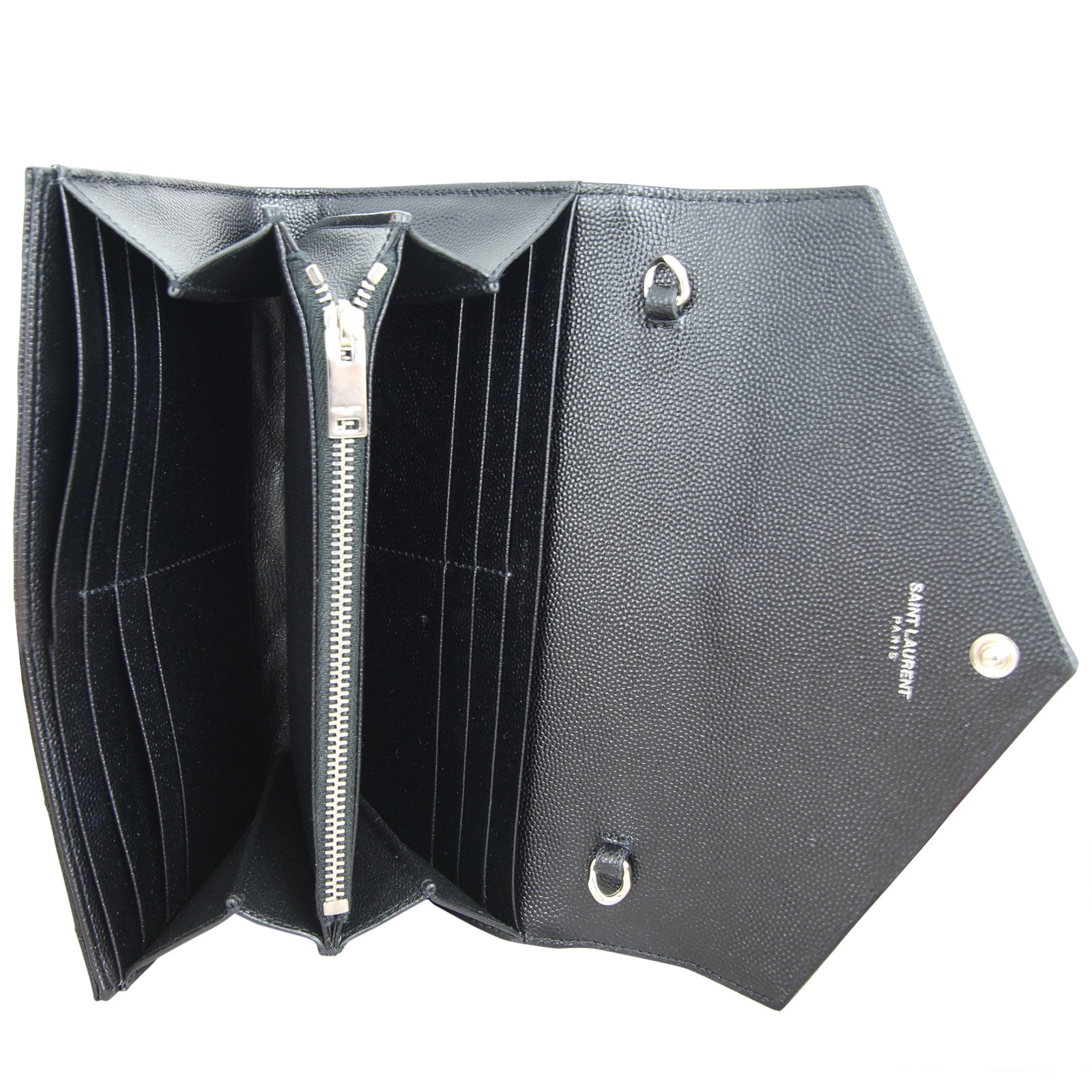 Saint Laurent Monogram Flap Wallet Large Interior