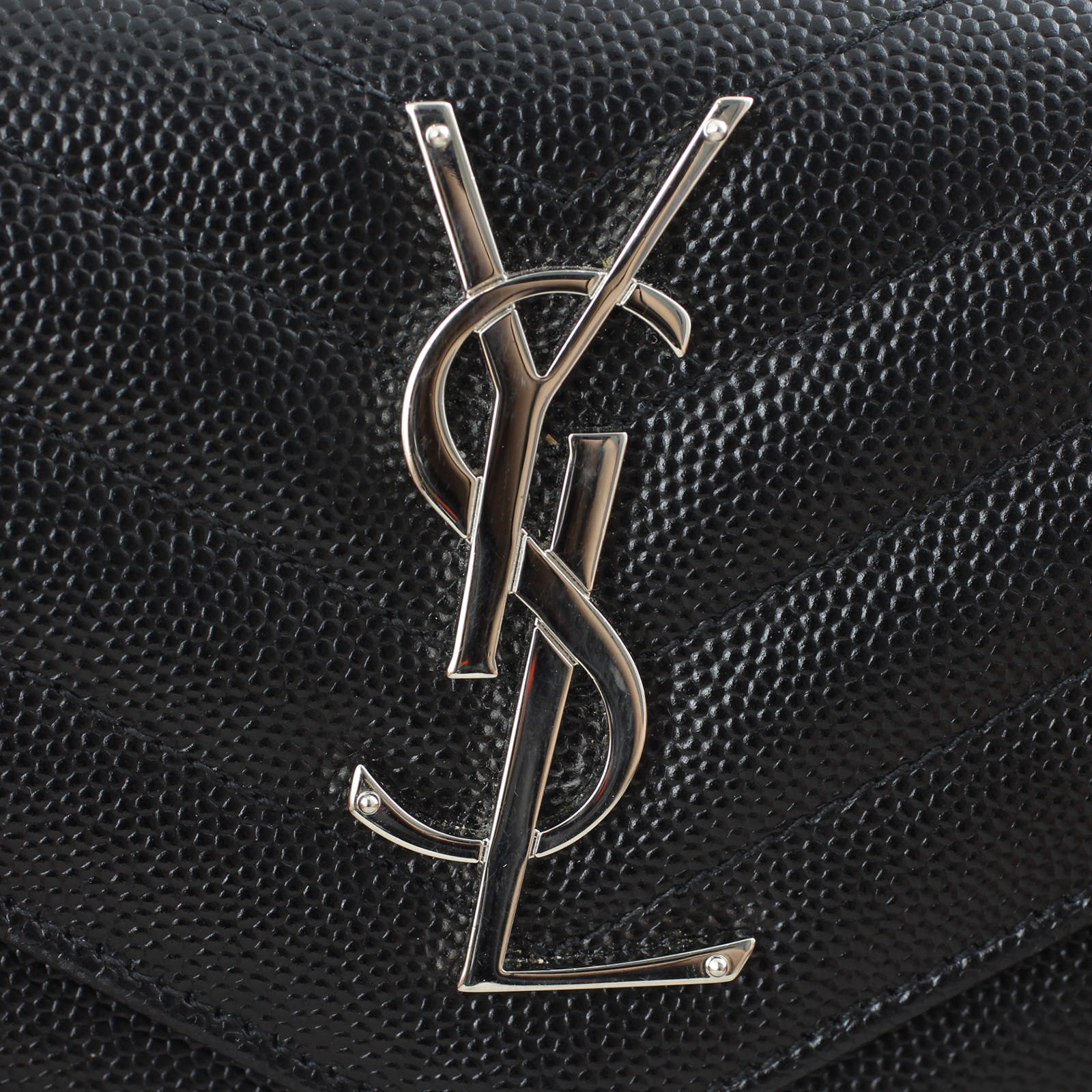 Saint Laurent Monogram Flap Wallet Large Logo