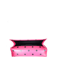 Saint Laurent Polka Dot Classic Monogram Clutch Interior