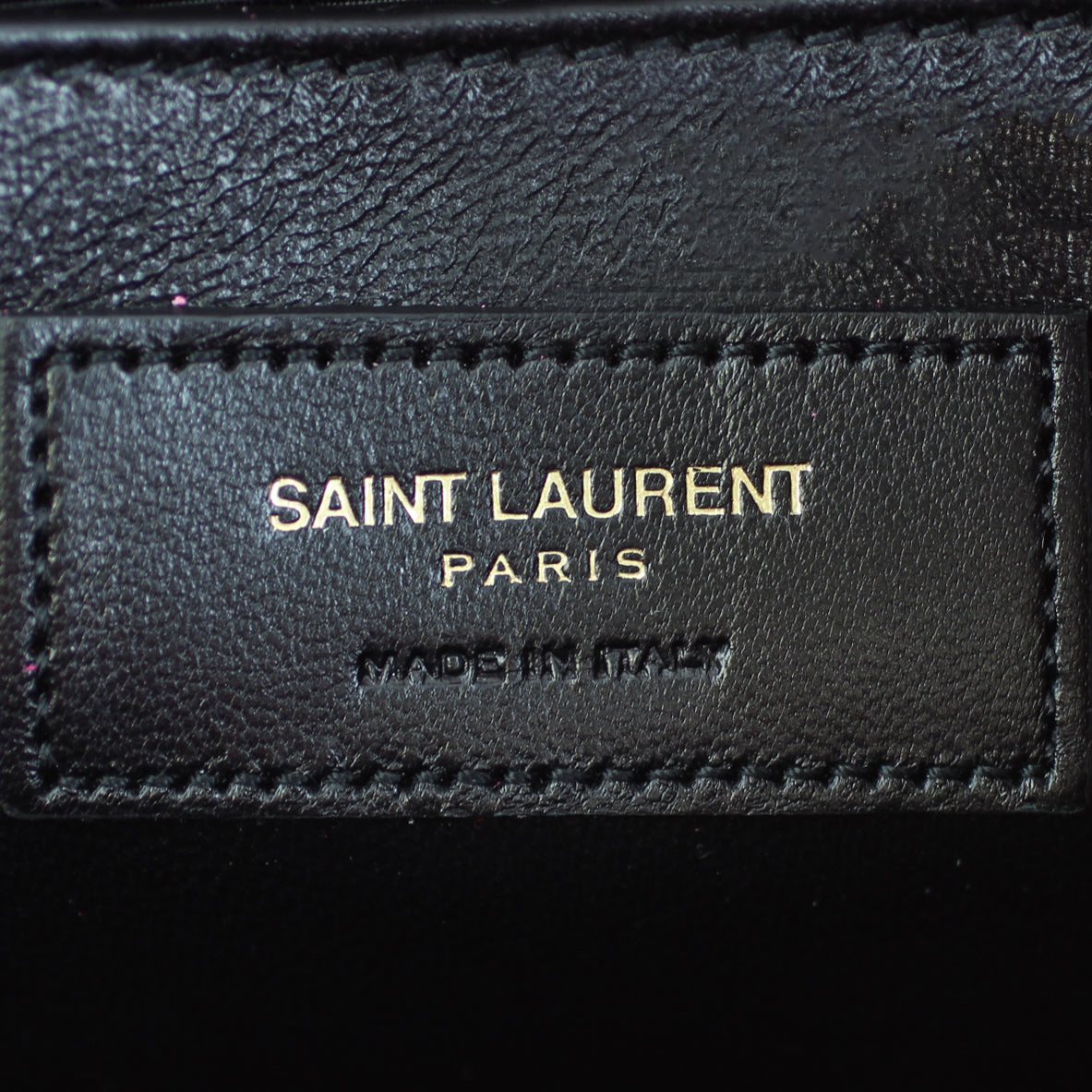 Saint Laurent Polka Dot Classic Monogram Clutch Stamp