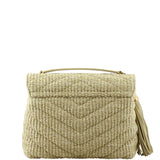 Saint Laurent Soft Raffia Shoulder Bag Back