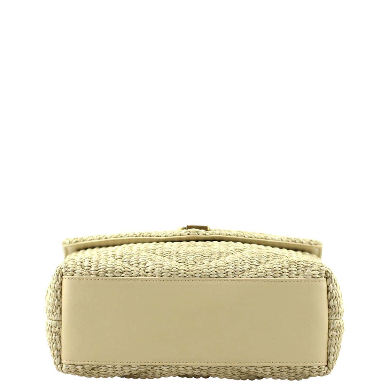 Saint Laurent Soft Raffia Shoulder Bag Base