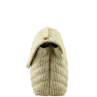 Saint Laurent Soft Raffia Shoulder Bag Right