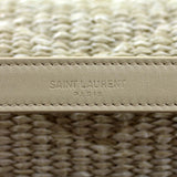 Saint Laurent Soft Raffia Shoulder Bag Handle Stamp
