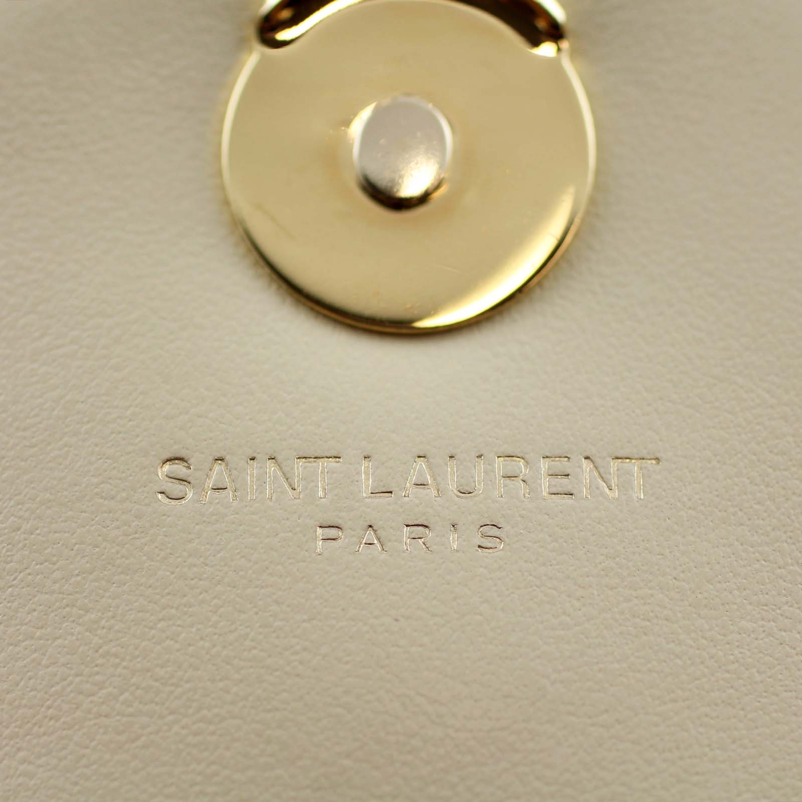 Saint Laurent Soft Raffia Shoulder Bag Stamp