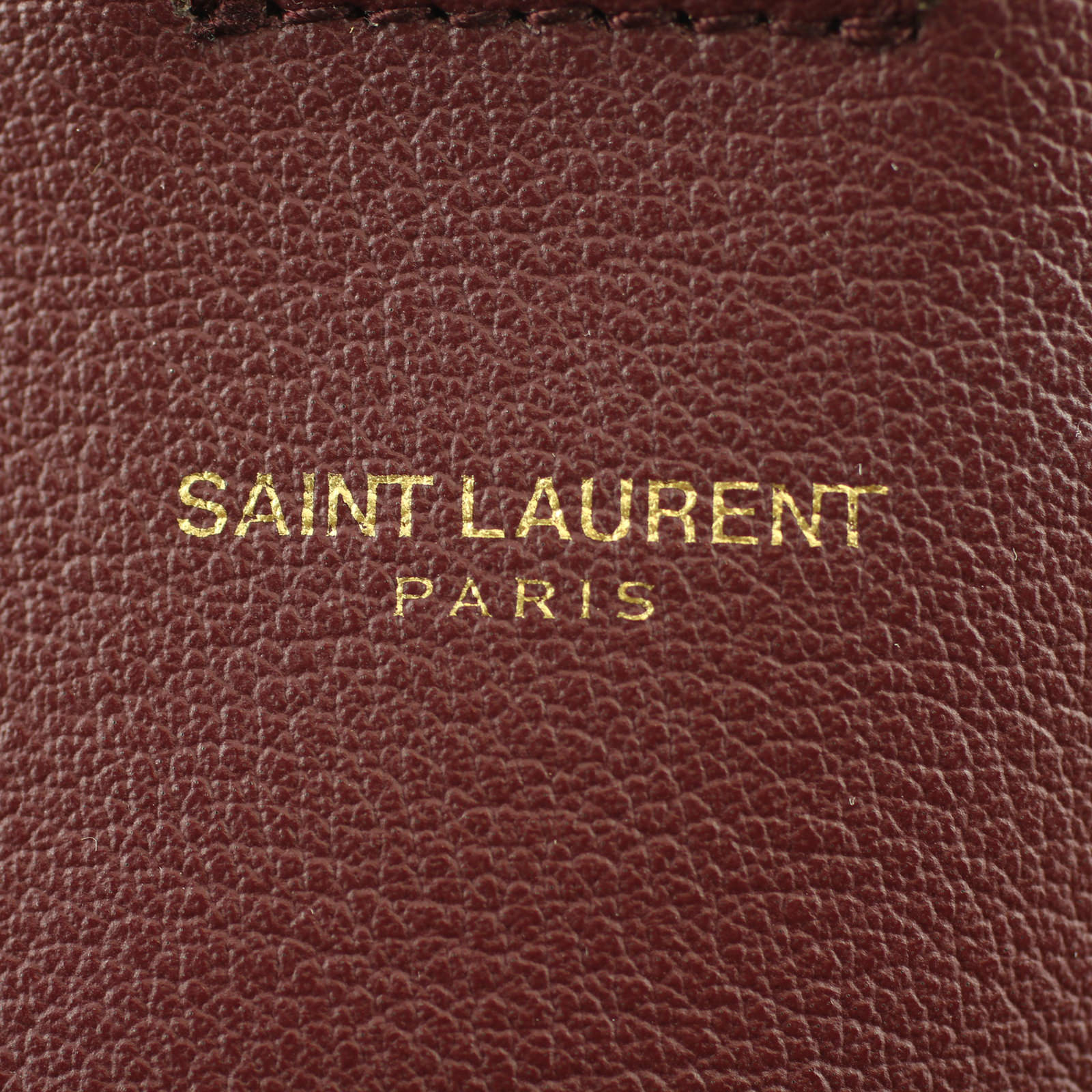 Saint Laurent Shopping Tote exterior stamp