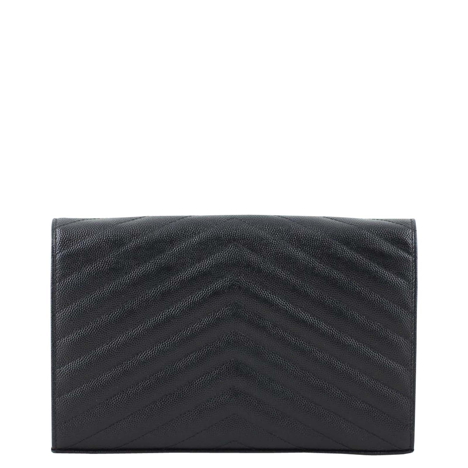 Saint Laurent Monogram Chain Wallet Back