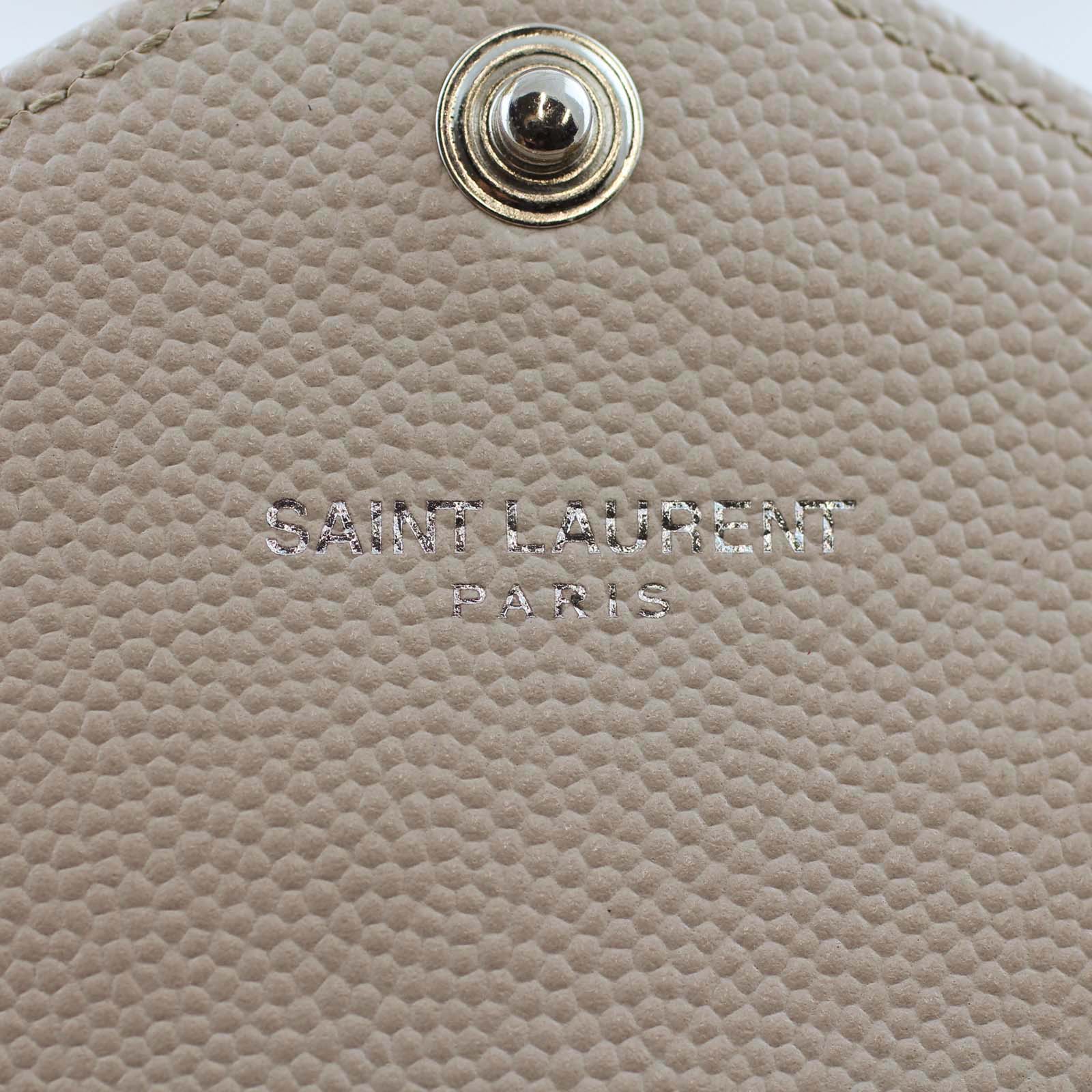 Saint Laurent Monogram Chain Wallet Small Stamp