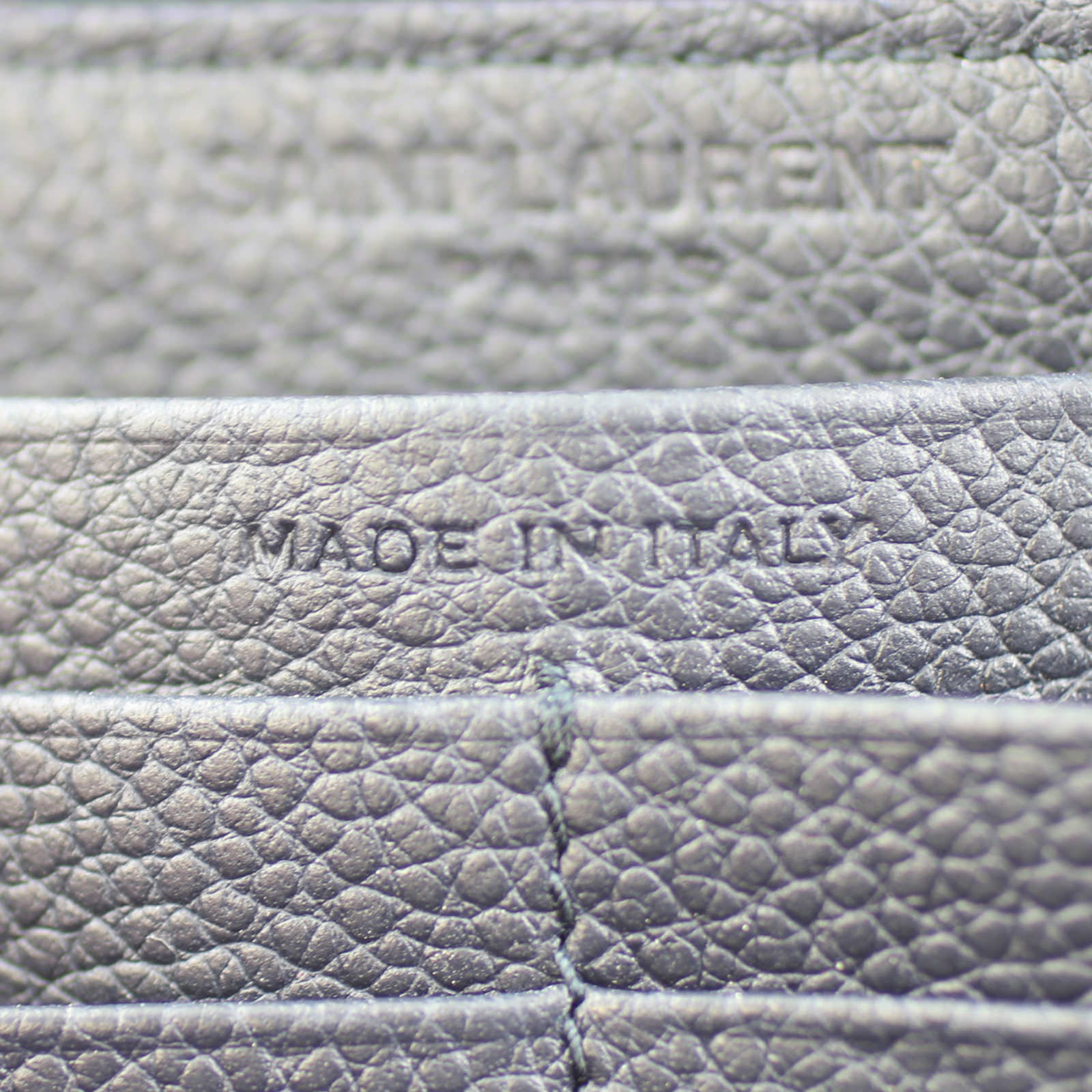 Saint Laurent Zippy Wallet Stamp