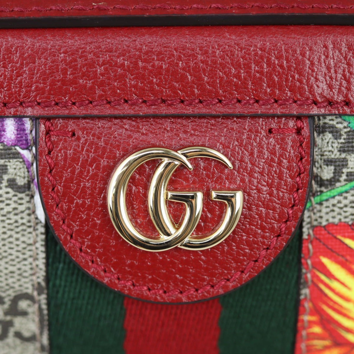 Gucci Flora GG Supreme Ophidia Small Shoulder Bag Hardware
