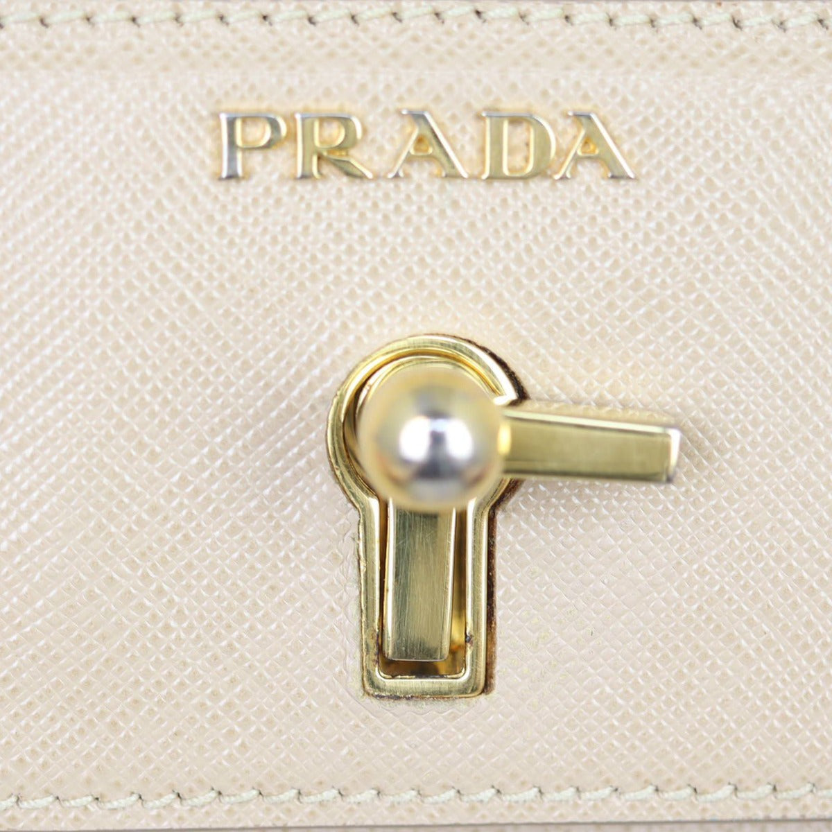 Prada Saffiano Top Handle Crossbody Satchel Hardware
