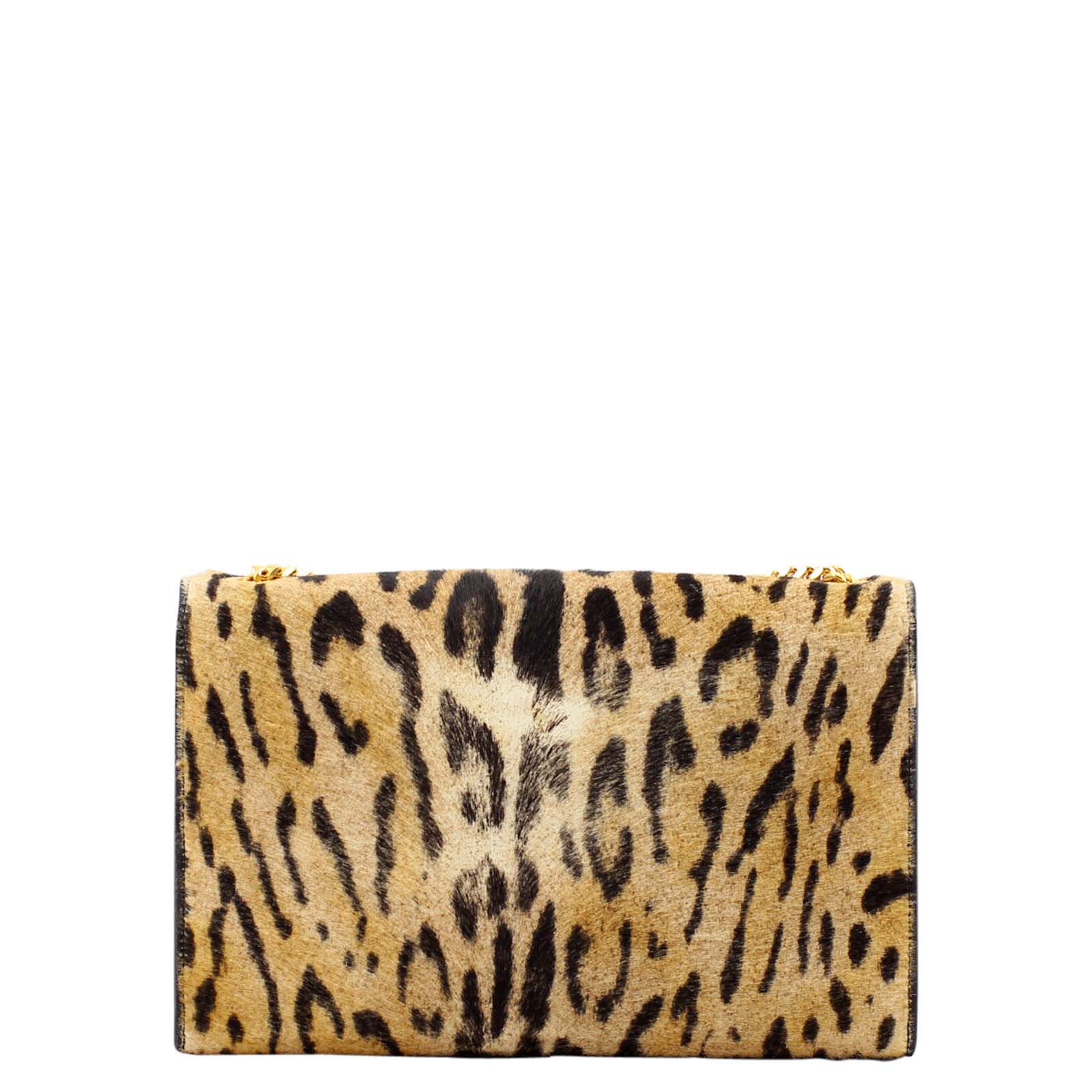 Saint Laurent Classic Medium Kate Tassel Satchel Leopard Back