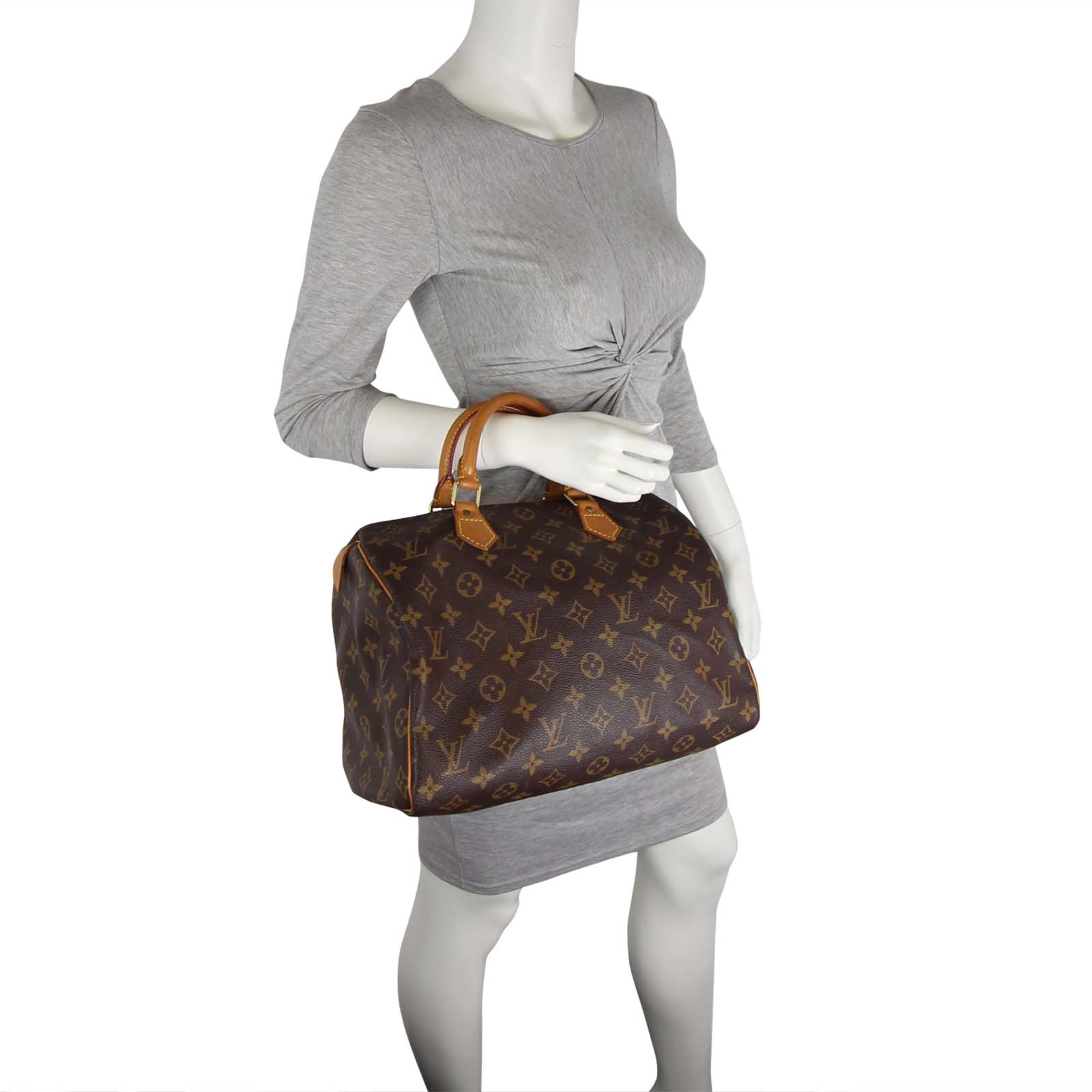 Louis Vuitton Speedy 30 Monogram Scale