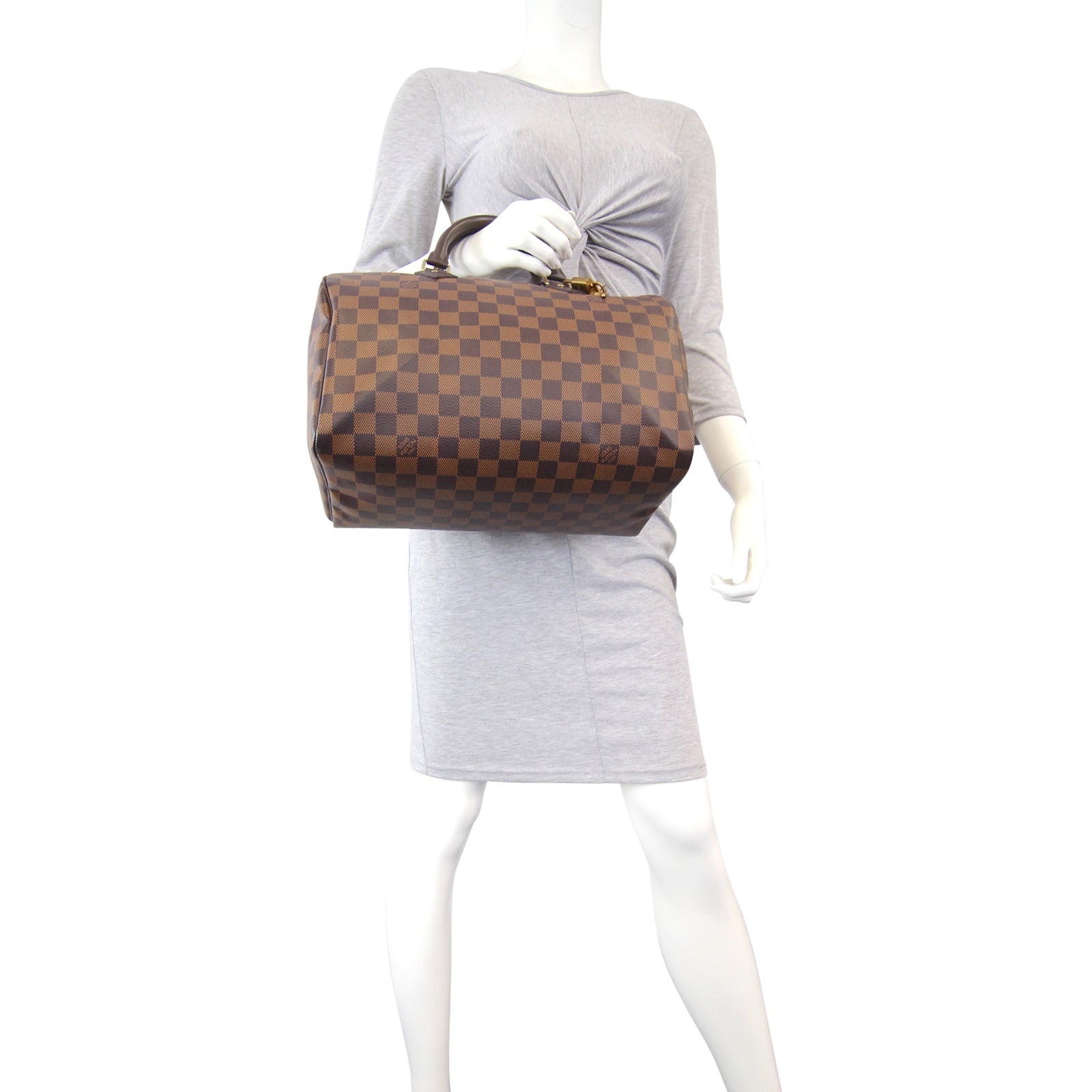 Louis Vuitton Speedy 30 Damier Ebene mannequin