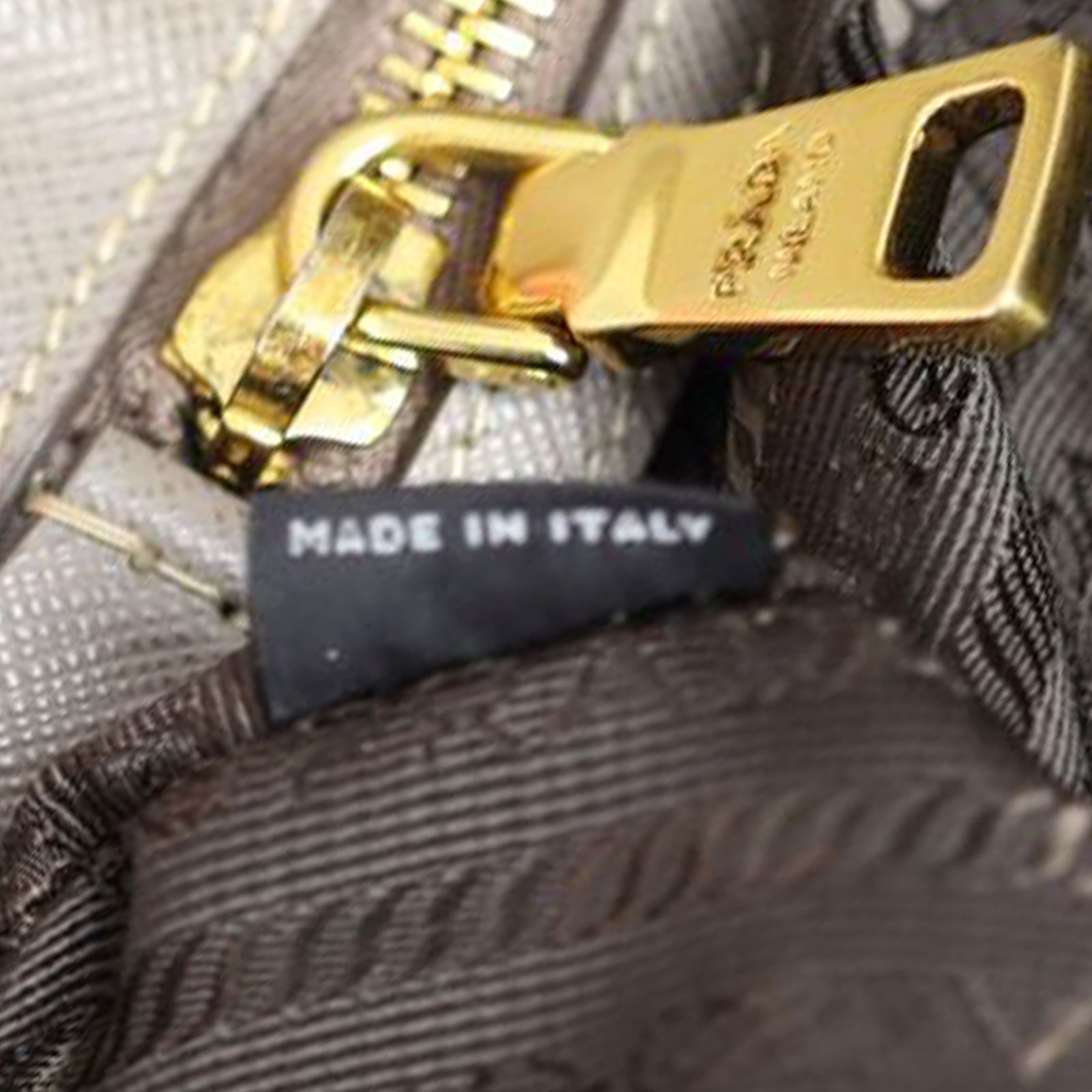 Prada Saffiano Lux Tote Large Stamp