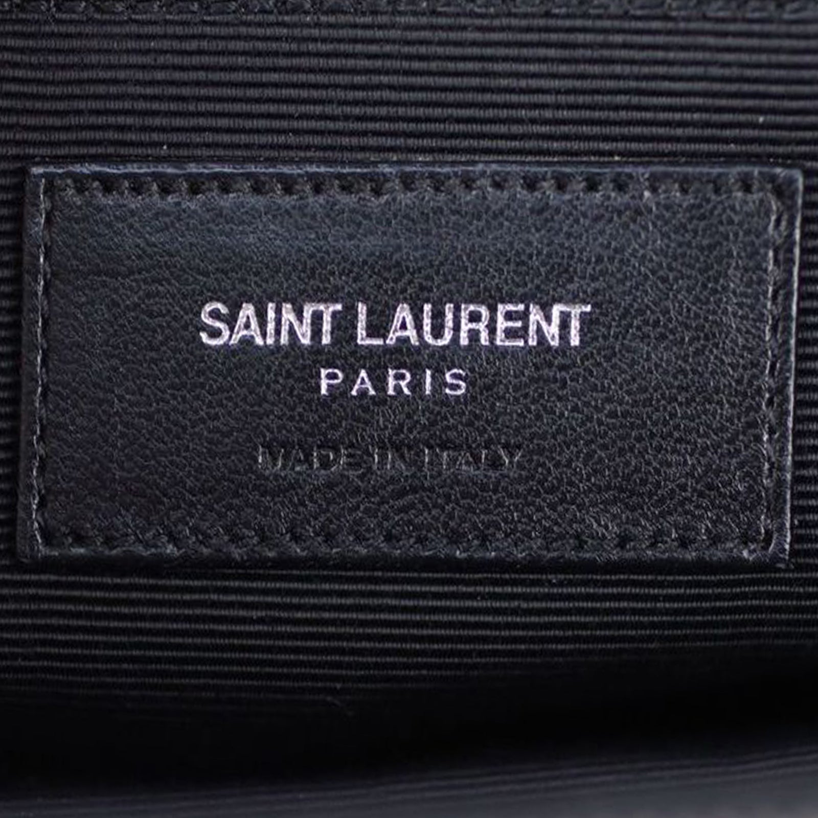 Saint Laurent Chevron Shopping Tote Stamp