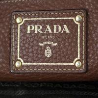 Prada Vitello Daino Two Way Shopping Tote Stamp