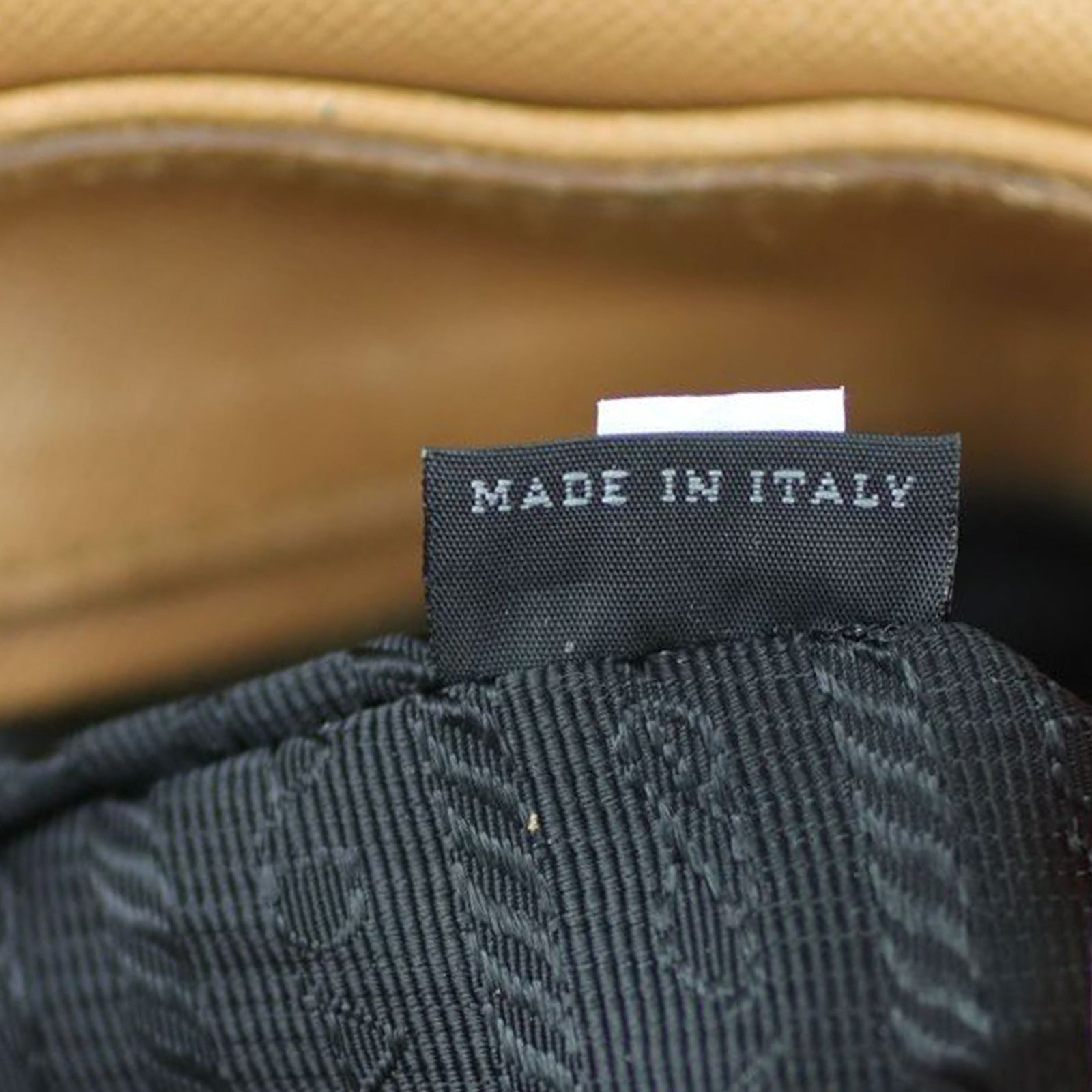 Prada Saffiano Righe Crossbody Stamp