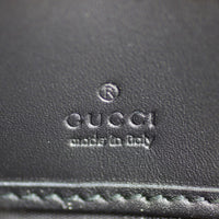 Gucci GG Supreme Web Zip Around Wallet Stamp