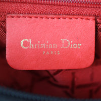 Dior Lady Dior Cannage Quilted Canvas Bag Stamp