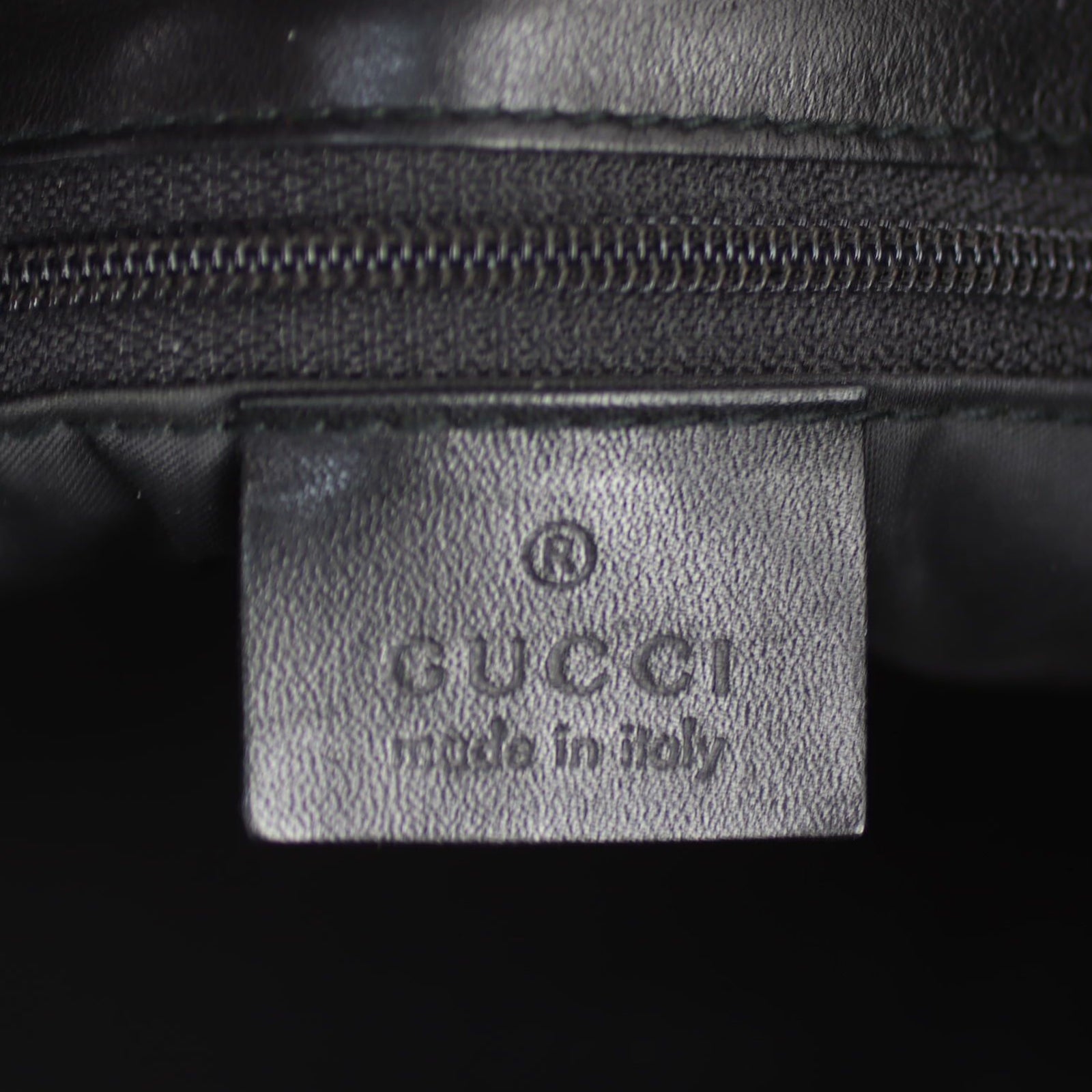 Gucci Bamboo Leather Hobo Stamp
