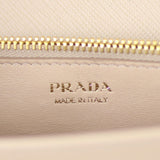 Prada Saffiano Lux Chain Wallet Stamp