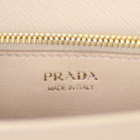 Prada Saffiano Lux Chain Wallet Stamp
