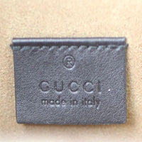 Gucci GG Supreme Padlock Bamboo Handle Small Bag Stamp