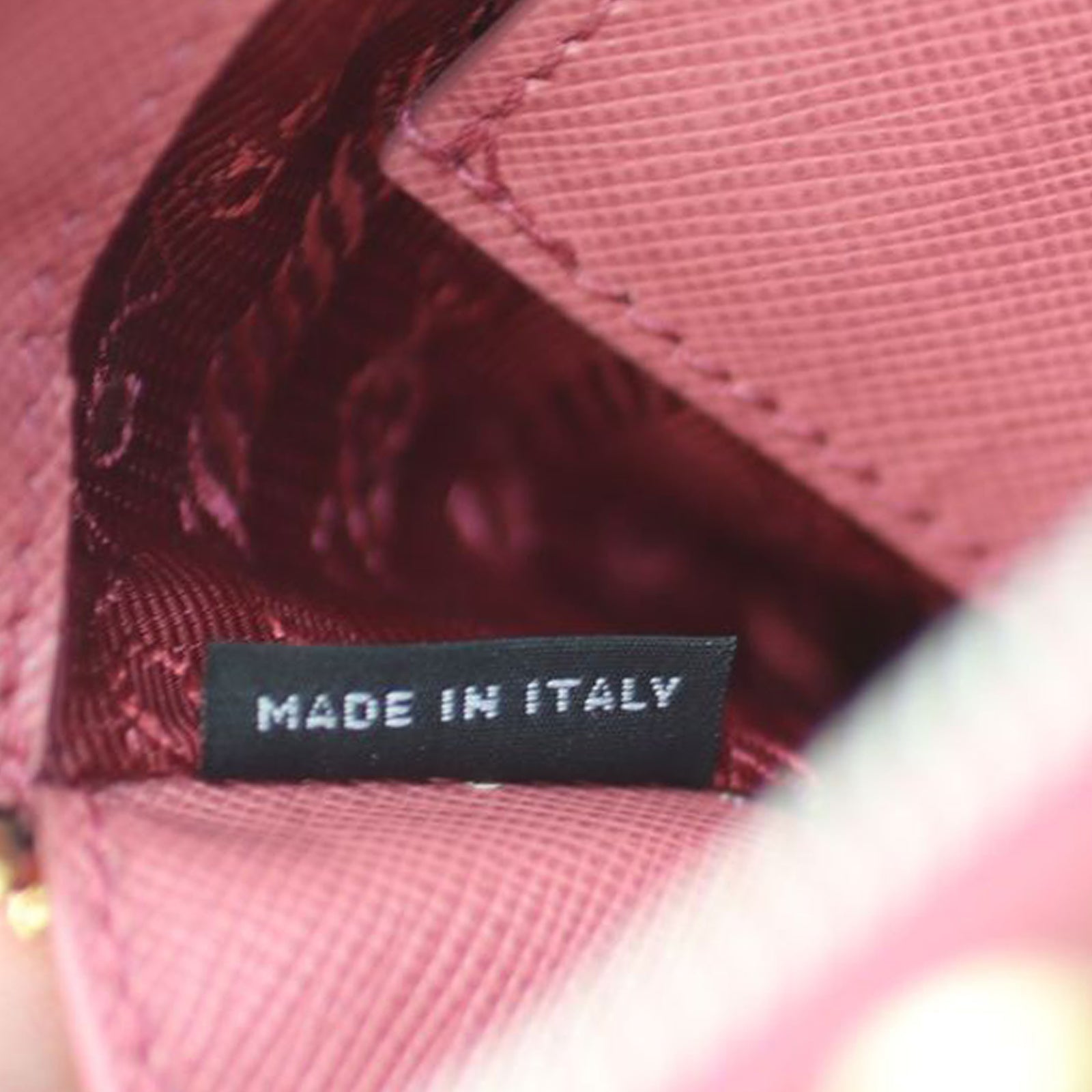 Prada Saffiano Lux Promenade Mini Stamp