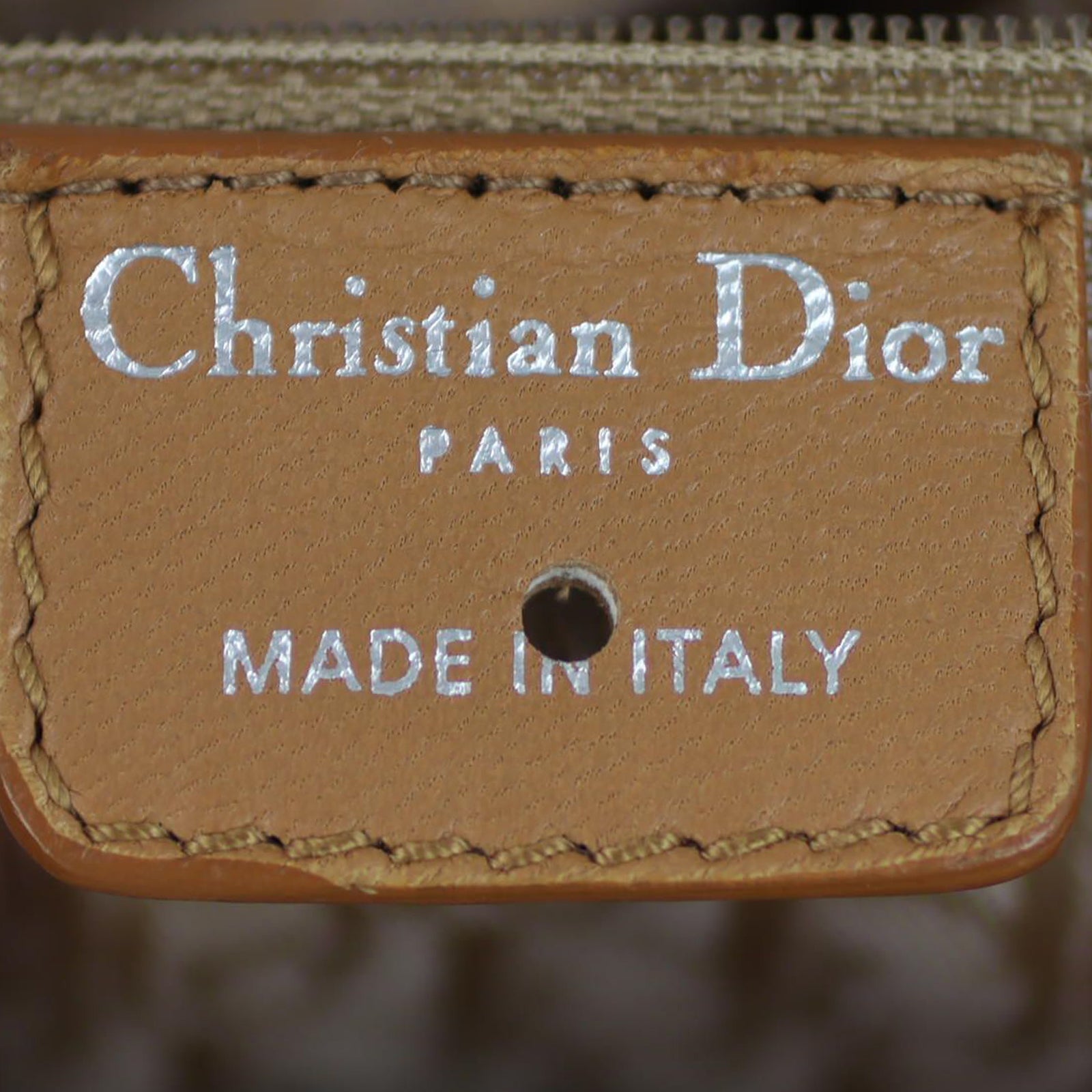 Dior Cannage Top Handle Soft Tote Stamp