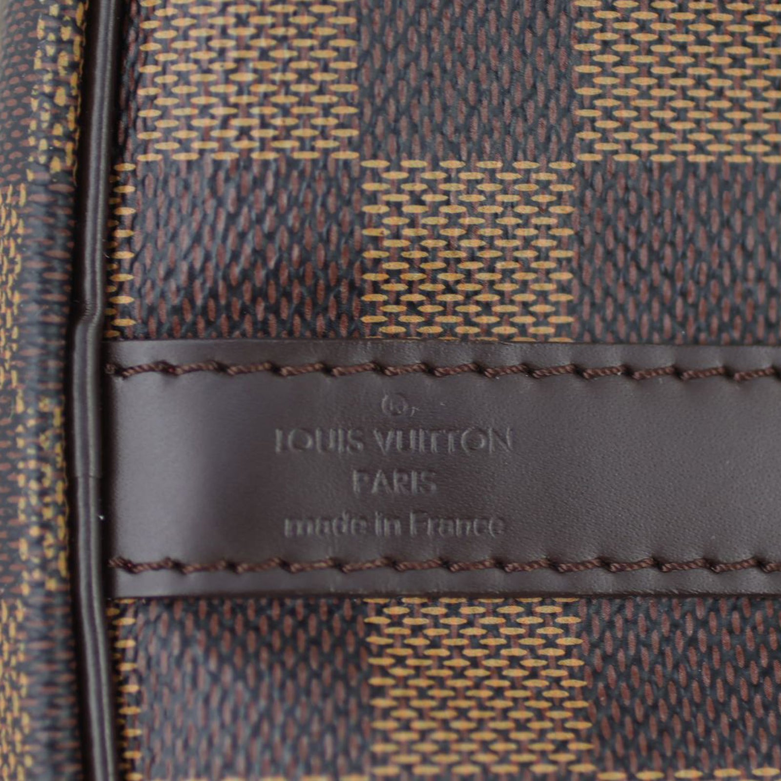 Louis Vuitton Speedy 25 Bandouliere Damier Ebene Stamp