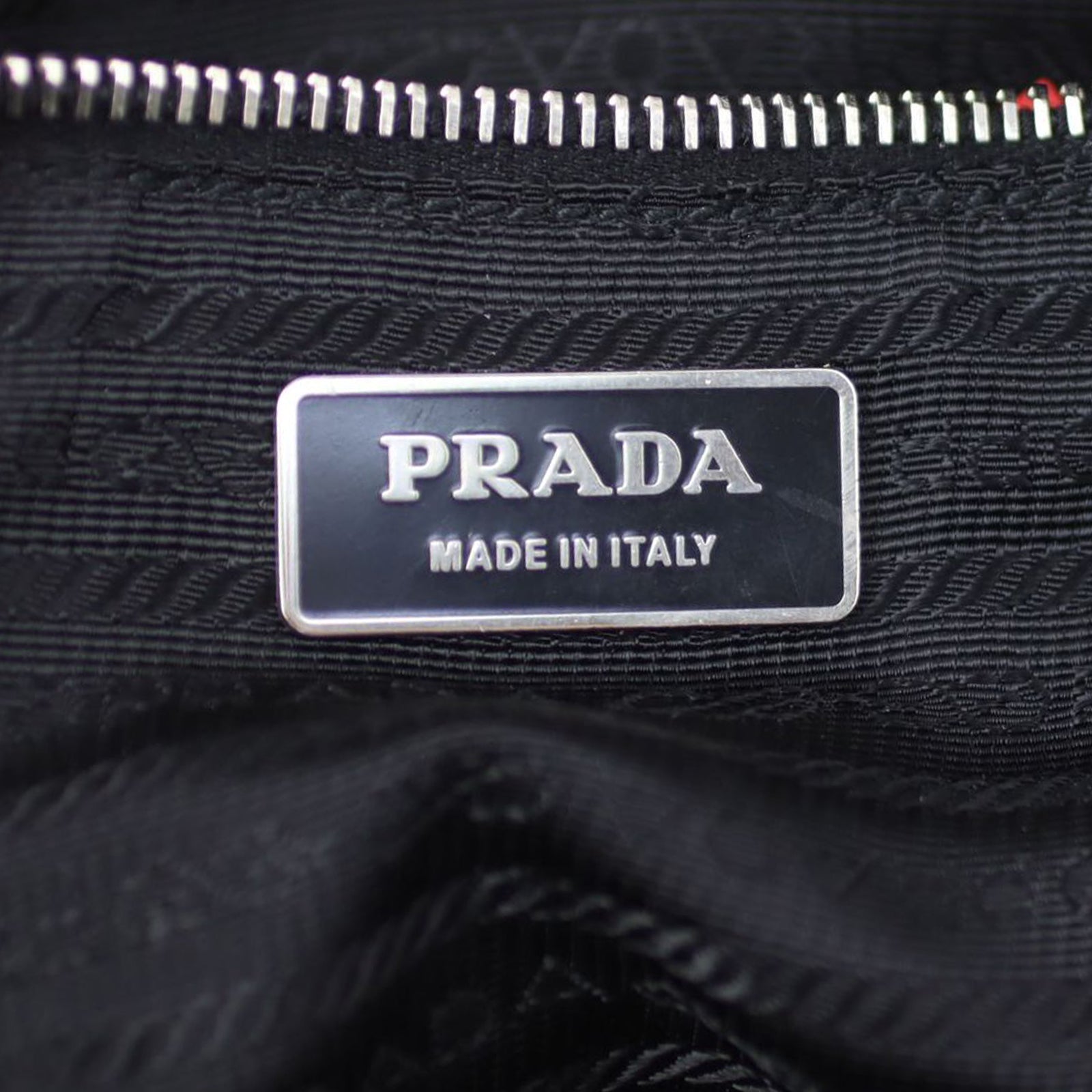 Prada Vitello Daino Contrast Stitch Bowler Stamp