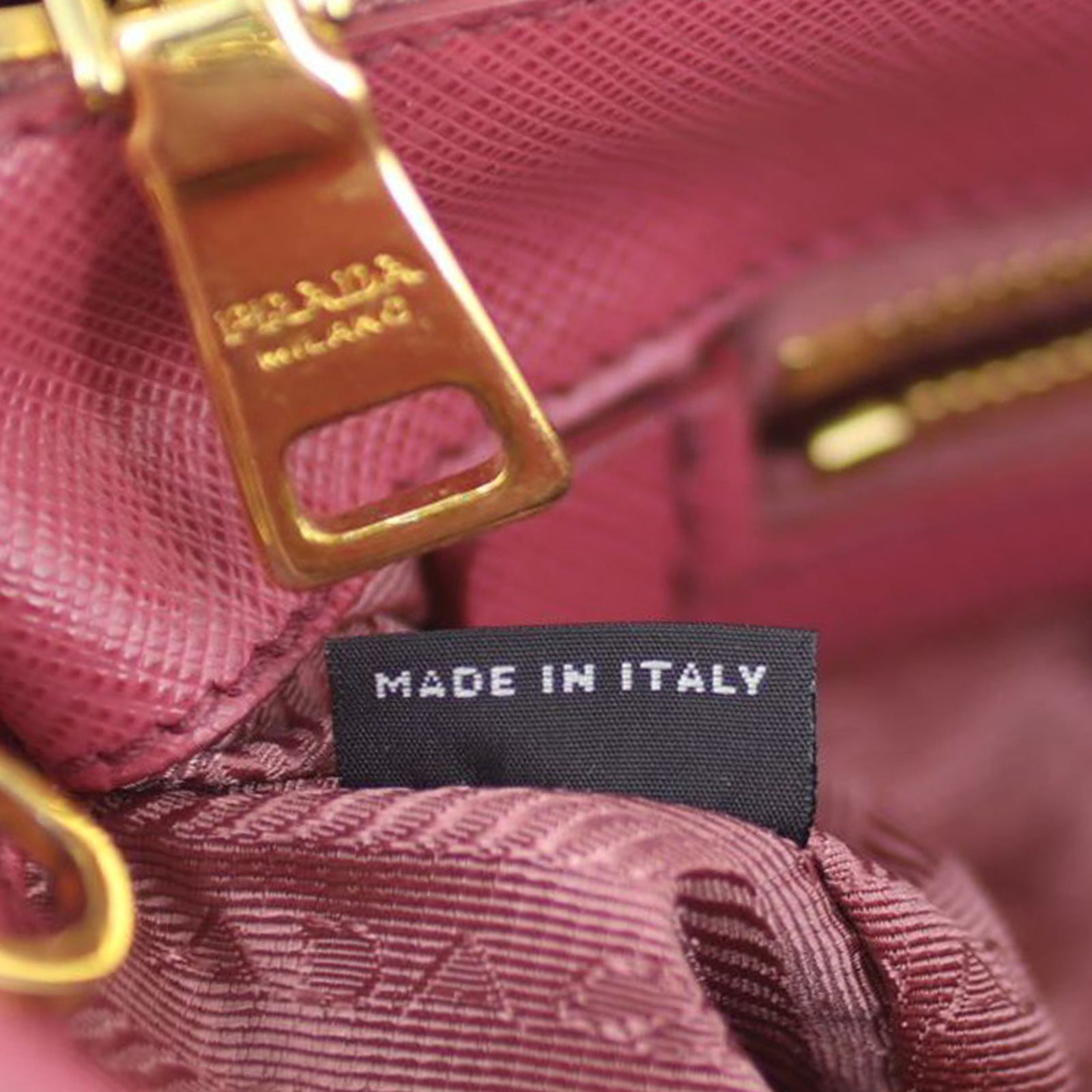 Prada Saffiano Lux Galleria Double Zip Tote Medium Stamp