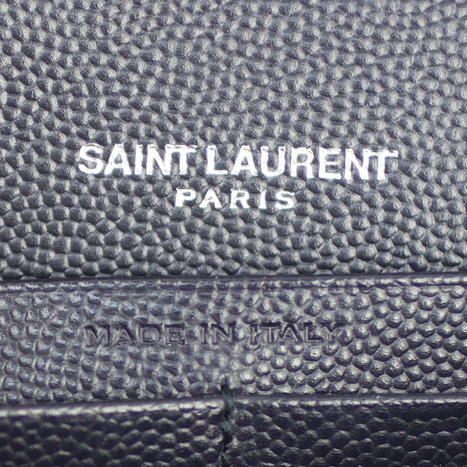 Saint Laurent Monogram Envelope Chain Wallet Stamp