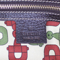 Gucci GG Canvas Embroidered Mushroom Vertical Tote Stamp