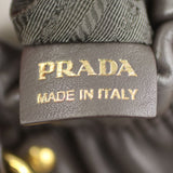Prada Top Handle Gathered Tote Stamp