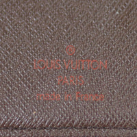 Louis Vuitton French Compact Wallet Damier Ebene Stamp