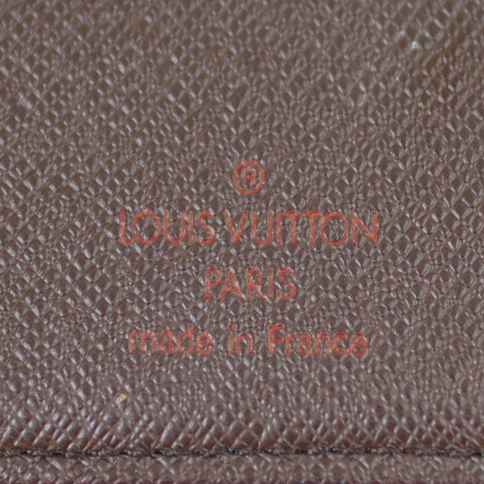 Louis Vuitton French Compact Wallet Damier Ebene Stamp