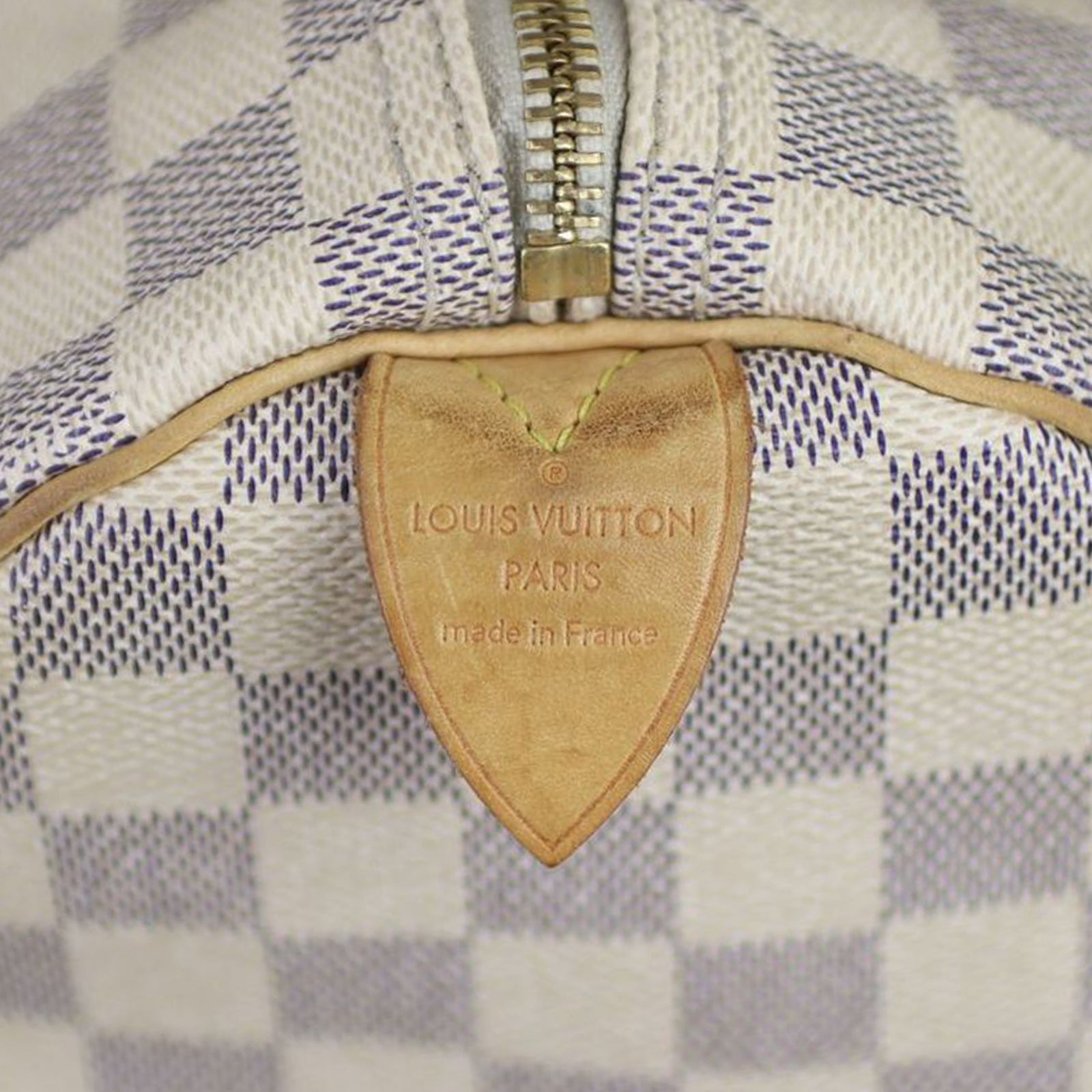 Louis Vuitton Speedy 30 Damier Azur Stamp