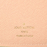 Louis Vuitton Victorine Wallet Damier Azur Rose Ballerine Stamp