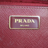 Prada Saffiano Lux Galleria Double Zip Tote Stamp