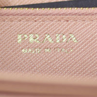Prada Saffiano Metal Continental Wallet Stamp