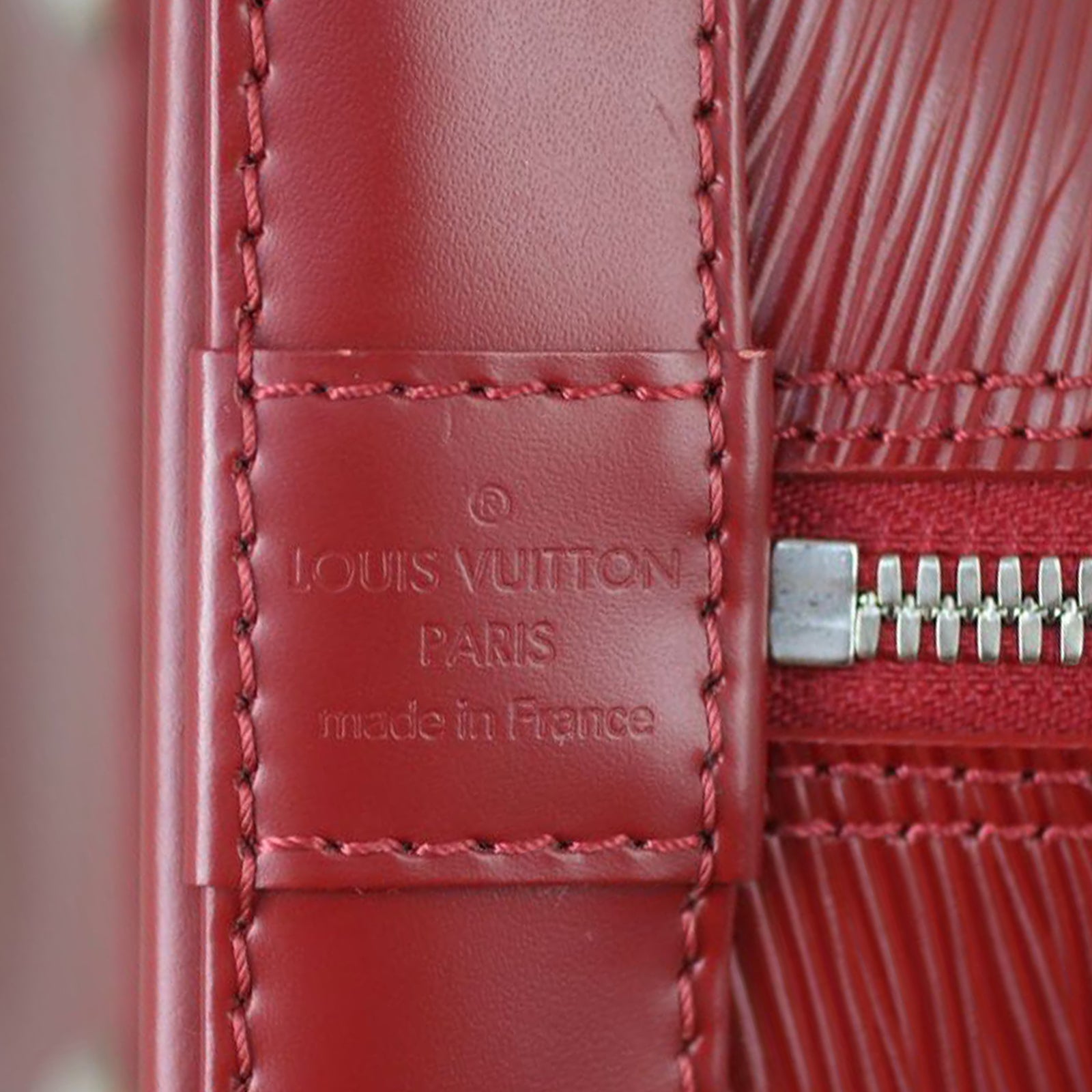 Louis Vuitton Alma PM Epi with Shoulder Strap Stamp