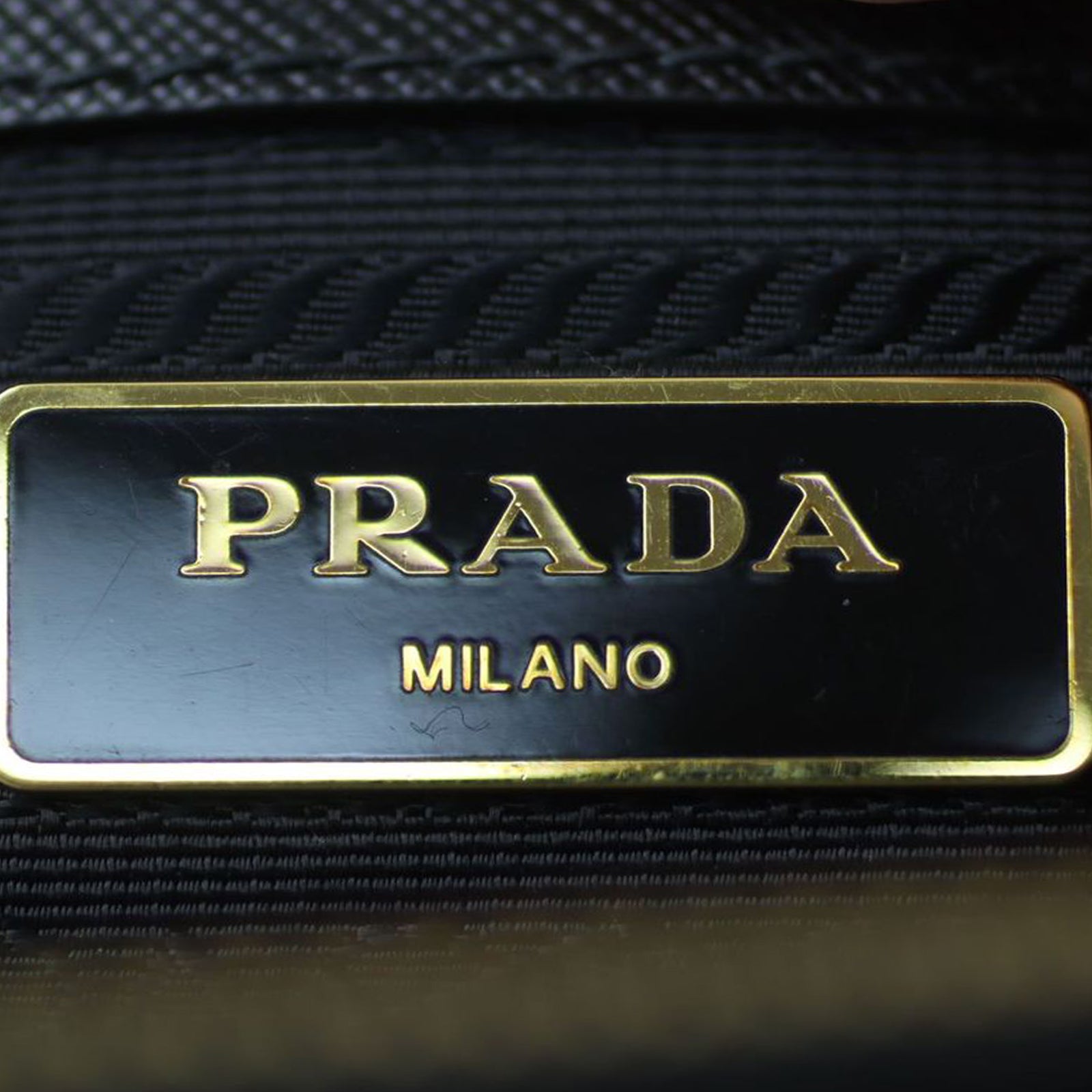 Prada Saffiano Lux Galleria Double Zip Tote Small Stamp