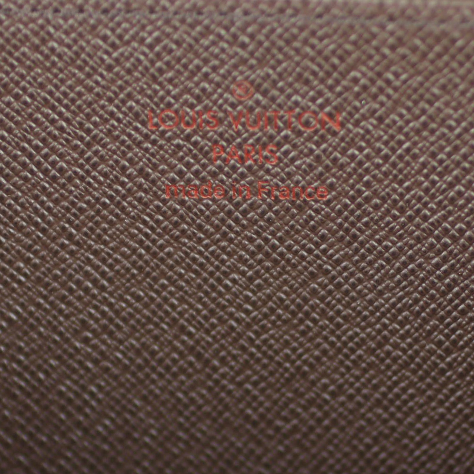 Louis Vuitton Zippy Wallet Damier Ebene Stamp