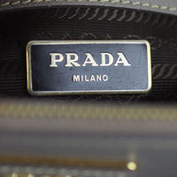 Prada Saffiano Lux Galleria Double Zip Tote Mini Stamp