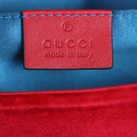 Gucci GG Marmont Velvet Mini Shoulder Bag Stamp